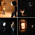 Miniatyrbillede 3 af 5: Mini COB Video Lys 2700K-7000K Magnetisk Varm Kold LED Lys Lampe til DSLR Kamera Smartphone Gopro