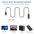 Miniatyrbilde 2 av 5: 100 cm USB lader For Approach G10 S20 Lade kabel For Garmin Forerunner 35 230 235 630 735xt 645 Music Lader Clip Cradle