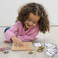 Miniatyrbillede 6 af 7: Børn Matematik Geometrisk Form Gummi Band Nailboard Spil Børn Tidlig Montessori Læring Legetøj Sæt