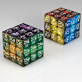 Miniatyrbilde 2 av 6: 3x3x3 Magic Cube Puzzle Mate Kjemi Element Magic Cube