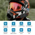 Miniatyrbilde 3 av 7: Motorsykkel Bluetooth Hjelm Intercom Headset 1200M Intertelefon for 6 Riders Vanntett Musikk spiller