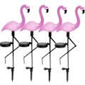 Miniatyrbillede 4 af 9: 3 STK Flamingo Solar Lys IP55 Vandtæt LED Pink Flamingo Stake Lys Landskab Jord Lampe