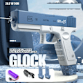 Miniatyrbillede 3 af 3: Elektrisk Glock Pistol Skyde Legetøj Fuld Automatisk Sommer Strand Legetøj