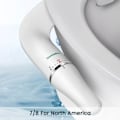 Miniatyrbilde 5 av 9: Toalett bidet ultraslankt bidet toalett sete feste med messing inntak justerbart vann trykk bad hygienisk dusj