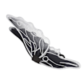 Miniatyrbillede 2 af 6: Fairy Wings Børn Sort Sommerfugl Vinger Sort Engel Halloween kostumer