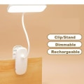 Miniatyrbilde 2 av 7: Fleksibel bord lampe med klemme trinnløs dimming led bord lampe