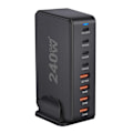 Miniatyrbild 4 av 7: 240W  Skrivbord Laddare 8-portar USB Typ C PD Laddare Snabb Ladda 3.0 USB Typ C Snabb Laddare