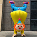 Miniatyrbild 2 av 6: Upp och ner Clown Uppblåsbar Dräkt för vuxna män kvinnor dans fester