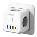 Pikkukuva 3 / 7: Wall Socket Extender 3 AC pistorasialla 3 USB portteja ja 1 tyyppi C 7-in-1 EU pistoke laturi