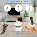 Miniatyrbild 3 av 7: 4-i-1 Cat Leksaker Inomhus Elektrisk Interaktiva Leksaker med Ball och Fjäder Automatisk Chasing Träning Laser Toy USB Uppladdningsbar