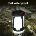 Miniatyrbillede 3 af 7: High Power Solar LED Camping Lantern Rechargeable Emergency Power Bank Foldable Light