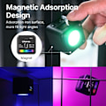 Pikkukuva 4 / 6: Mini COB RGB video valo magneettinen täysi väri RGB LED valokuvaus valaistus