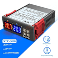 Miniatyrbillede 4 af 6: Dual LED Digital Termostat Temperatur Controller  DC 12V 24V AC 110V 220V Inkubator