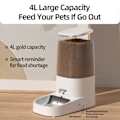 Miniatyrbilde 6 av 7: Automatisk Katt Fôr Kjæledyr Smart Katt Fôr Kibble Dispenser Fjernkontroll WiFi Knapp Auto Fôr For Katter Hund Tilbehør