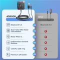 Pikkukuva 6 / 7: Bluetooth 5.3 auto sovitin parannettu kaksois mikrofoni ENC kohina poisto 3,5 mm AUX sovitin