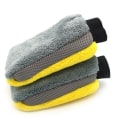Miniatyrbilde 7 av 9: Bil vask hansker mikrofiber korall fleece  rengjøring vask verktøy tykk tørk klut auto pleie dobbeltsidig hanske