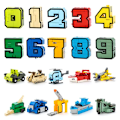 Miniatyrbillede 3 af 4: Transformation Nummer Robot Deformation Figurer By Gør-det-selv Kreativ Bygning Klodse Sæt