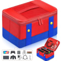 Miniatyrbild 1 av 6: Stort Bärande Skyddsfodral för Nintendo Switch OLED Console Pro Controller