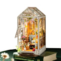 Miniatyrbilde 1 av 8: Robotime Rolife Garden Hus Bok Nook Kit Bok Hylle Innlegg Enkel Sett sammen Leker
