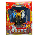 Miniatyrbild 4 av 7: 5 I 1 Montering Leksaker Transformation Robot Dinosaur Rangers Megazord Action Figurer