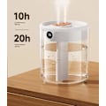 Miniatyrbild 6 av 7: 2L Dubbel Spray luftfuktare Atomizer Usb Large Capacity Hem Mute Sovrum Kontor Natt Ljus Digital Display Luftare