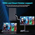 Miniatyrbillede 5 af 6: 2K 144Hz Portable Monitor 17,3 Tommer 2560x1440P IPS Skærm For Gaming