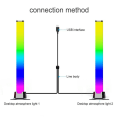 Pikkukuva 3 / 8: Smart RGB Symphony Sound Control LED Light Music Rhythm Ambient Pickup Lamp With App Control