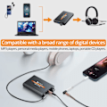 Miniatyrbillede 3 af 7: Bærbar HiFi Hovedtelefon Forstærker 3,5 mm AUX Input Output