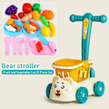 Miniatyrbilde 8 av 9: Barn's supermarked handlevogn baby vogn leketøy