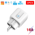 Miniatyrbillede 6 af 7: Smart Plug WiFi Socket EU  Med Strøm Monitor Timing Funktion Tuya Smart Life APP Control