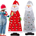 Miniatyrbilde 2 av 6: Advent kalender stoff jul hengende anheng nissen filt pynt diy advent kalendere