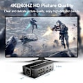 Miniatyrbillede 6 af 7: 4 Port HDMI KVM Switch 4 in 1 out 4K 60Hz HDMI USB Switch Selector