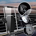 Miniatyrbild 2 av 6: Gravity bil telefon hållare luft ventil krok telefon fäste 360-graders rotation smart telefon hållare