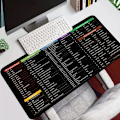 Miniatyrbild 2 av 7: Dator funktion genväg tangent mus pad, halkfri mus matta, stor förtjockad tangentbord bord matta