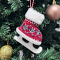 Miniatyrbild 5 av 9: Jul dekoration hänge jul gran dekorativt hänge jul present påse bil hus snögubbe prydnad