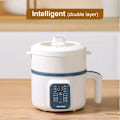 Miniatyrbilde 6 av 7: Elektrisk Riskoker Enkelt Dobbeltlag 220V Multi komfyr Non-Stick Smart Mekanisk MultiCooker