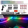 Miniatyrbilde 1 av 7: 18 in 1 64 Farge RGB Symphony Car Atmosphere Interiør LED Lys