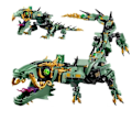 Miniatyrbillede 1 af 5: Kompatibel springende 70612 Ninjagoes Green Ninja Mech Dragon Blocks