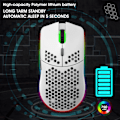 Miniatyrbild 5 av 8: RGB 2.4G Trådlös Gaming Mus RGB Belysning Laddning Mus med Justerbar DPI Ergonomisk Design för Skrivbord Bärbar dator