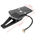 Miniatyrbillede 5 af 7: Motorcykel bagage lys med beslag universal LED bag bagage signal lampe bremse stop indikator