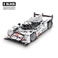 Miniatyrbild 2 av 6: Teknisk Kända Super Racing Bil Bygg Block MOC Statisk Modell Klossar Barn Montering Fordon Set