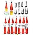 Miniatyrbillede 1 af 7: 27 stykker Rustfrit Stål Caulk Dyse Applikator Med Base Caulking Finisher Forseglingsmiddel Finish   Badeværelse Sink Dyse