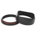 Miniatyrbillede 4 af 6: Firkantet metal objektiv hætte med 49mm adapter ring