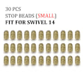 Miniatyrbillede 1 af 4: 30 stk. Karper Fiskeri Tilbehør Swivel Stop Perler Anti-tangle Sleeve Stop