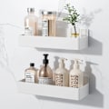 Miniatyrbillede 1 af 5: 2 stykke Hvid Plast Magnetisk Køkken Reoler Køleskab Side Arrangør