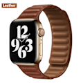 Miniatyrbild 1 av 3: Läder länk för Apple klocka band