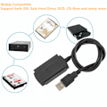 Miniatyrbillede 3 af 7: USB 2.0 til IDE SATA kabel 3 in 1 S-ATA 2.5 3.5 Tommer Hard Drive Disk HDD Adapter Konverter kabel