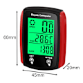 Miniatyrbillede 5 af 6: Cykel Computer Cykel Kilometertæller LCD Skærm Kablet Cykling Speedometer