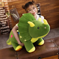 Miniatyrbilde 2 av 9: 40 cm Creative Stor Plysj Myk Triceratops Stegosaurus Plysj Leketøy Dinosaur Dukke Fylt Leketøy