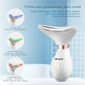 Pikkukuva 5 / 7: Led Kasvo ja Kaula hieronta Photon Therapy Anti Aging Reduce Double Chin Iho Lifting Device